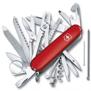 Швейцарський ніж Victorinox Swiss Champ 91 мм, 33 функції, червоний глянсовий, у блістері (1.6795.B1)