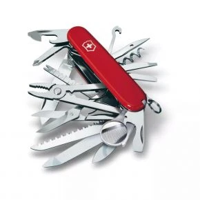 Швейцарський ніж Victorinox Swiss Champ 91 мм, 33 функції, червоний глянсовий, у блістері (1.6795.B1)