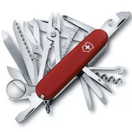 Швейцарський ніж Victorinox Swiss Champ 91 мм, 33 функції, червоний матовий (1.6795_M0007p)