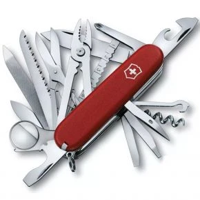 Швейцарський ніж Victorinox Swiss Champ 91 мм, 33 функції, червоний матовий (1.6795_M0007p)