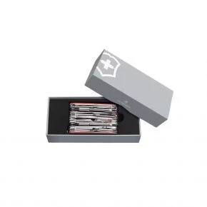 Швейцарський ніж Victorinox Swiss Champ XXL 91 мм, 73 функції, піксельний камуфляж з червоним логотипом (1.6795.XXL3_W3941p)