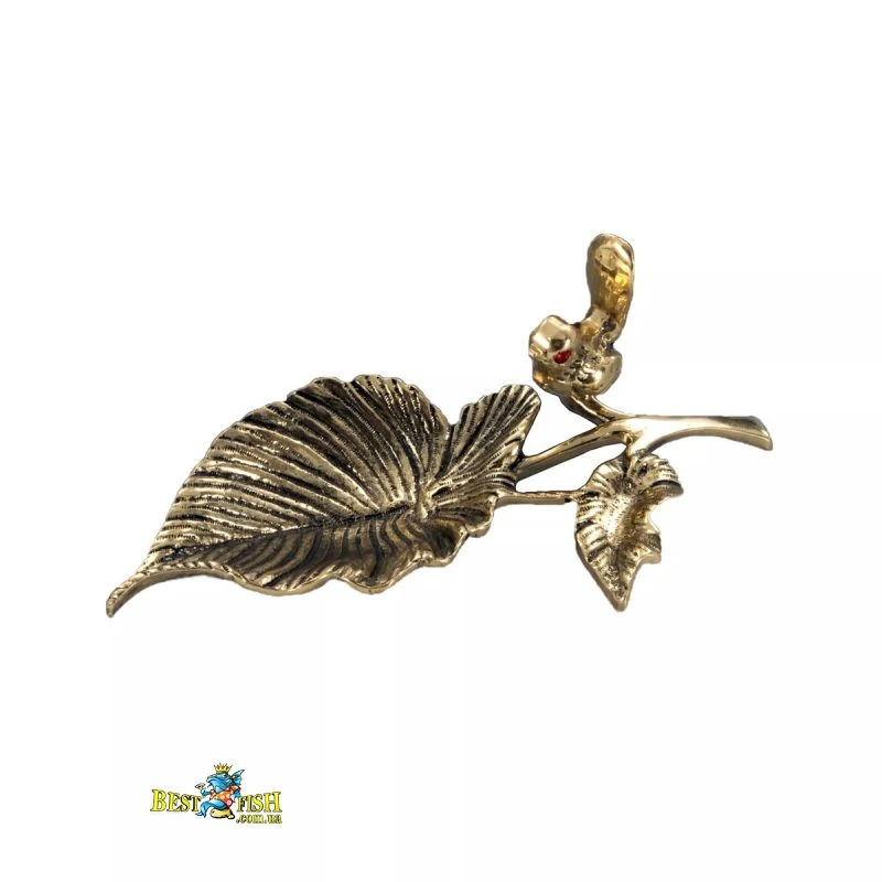 Попільничка Virtus «Bird», листок із пташкою, бронза, 21 см (1196vi) Попільничка Virtus «Bird», листок із пташкою, бронза, 21 см (1196vi)