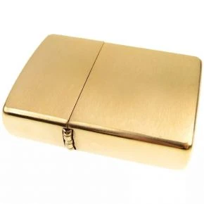 Бензинова запальничка Zippo Armor Brushed Brass, шліфована латунь (168)