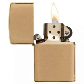 Бензинова запальничка Zippo Armor Brushed Brass, шліфована латунь (168)