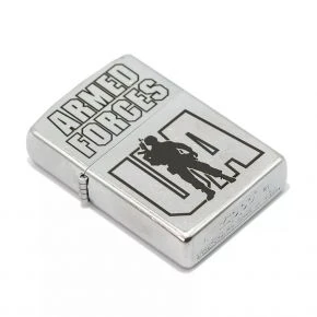 Бензинова запальничка Zippo Armed Forces UA, Street Chrome (207 AFU)