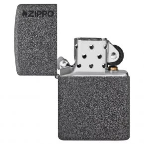 Бензинова запальничка Zippo Iron Stone Logo, графітове PVD-покриття під камінь (211 ZL)