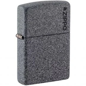 Бензинова запальничка Zippo Iron Stone Logo, графітове PVD-покриття під камінь (211 ZL)