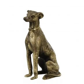 Статуетка собаки Virtus Greyhound Plain, бронза, 12 см (2123vi)