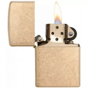 Бензинова запальничка Zippo Armor Tumbled Brass, галтована латунь (28496) Бензинова запальничка Zippo Armor Tumbled Brass, галтована латунь (28496)