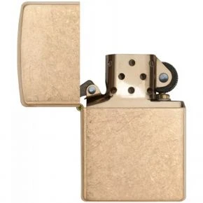 Бензинова запальничка Zippo Armor Tumbled Brass, галтована латунь (28496) Бензинова запальничка Zippo Armor Tumbled Brass, галтована латунь (28496)
