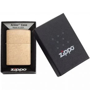 Бензинова запальничка Zippo Armor Tumbled Brass, галтована латунь (28496) Бензинова запальничка Zippo Armor Tumbled Brass, галтована латунь (28496)