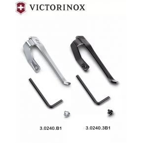 Кліпса Victorinox для мультитулів SwissTool Spirit, сталева, чорна (3.0240.3B1)