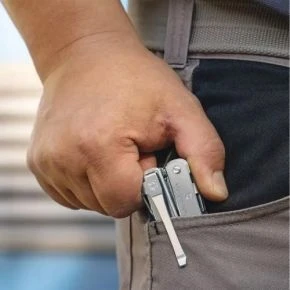 Кліпса Victorinox для мультитулів SwissTool Spirit 105 мм, сталева, срібляста (3.0240.B1)