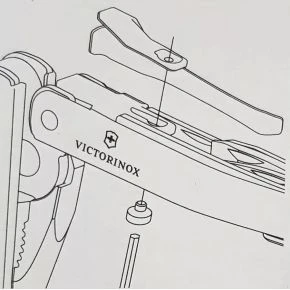Кліпса Victorinox для мультитулів SwissTool 115 мм, сталева, срібляста (3.0340.B1)