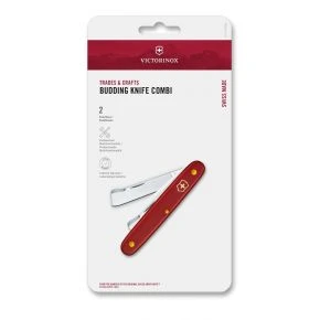 Окулірувальний ніж Victorinox Budding Combi 100 мм, червоний, у блістері (3.9020.B1)