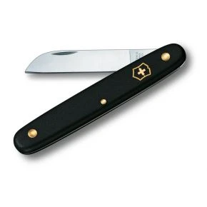 Садовий ніж Victorinox Floral 100 мм, чорний, у блістері (3.9050.3B1)
