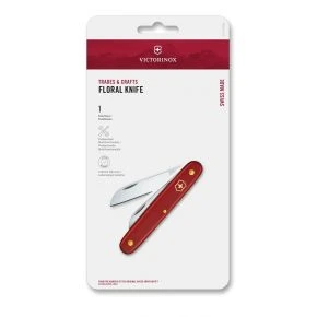 Садовий ніж Victorinox Floral 100 мм, червоний, у блістері (3.9050.B1)