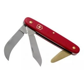 Садовий ніж Victorinox Budding and Pruning 3 100 мм, червоний (3.9116)