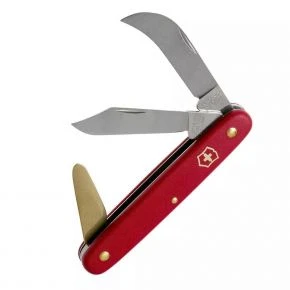 Садовий ніж Victorinox Budding and Pruning 3 100 мм, червоний (3.9116)