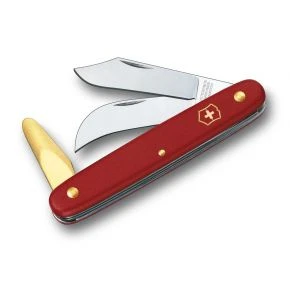 Садовий ніж Victorinox Budding and Pruning 3 100 мм, червоний, у блістері (3.9116.B1)