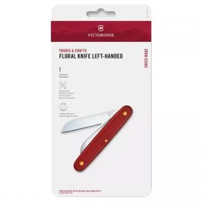 Садовий ніж Victorinox Floral Left-handed 100 мм, для лівші, червоний, у блістері (3.9450.B1)