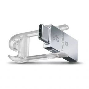 Швейцарський ніж Victorinox @work 58 мм, 8 функцій, червоний прозорий, USB 32 ГБ, у блістері (4.6235.TG32B1)