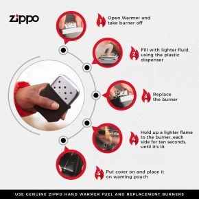 Грілка для рук каталітична Zippo, 6 годин, срібляста (40360)