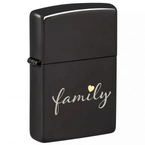 Бензинова запальничка Zippo Family, полірований чорний (47115)