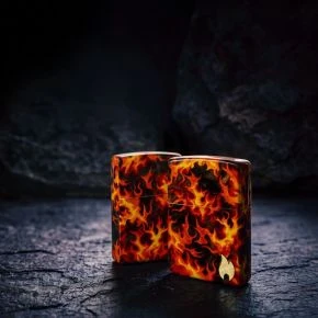 Бензинова запальничка Zippo Inferno, галтована латунь (47255)