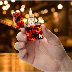 Бензинова запальничка Zippo Inferno, галтована латунь (47255)