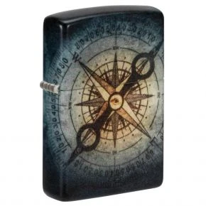 Бензинова запальничка Zippo Compass Ghost Design, матова, світиться в темряві (48562)