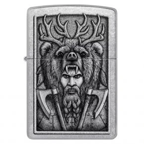 Бензинова запальничка Zippo Barbarian Design, хром Street (48731)