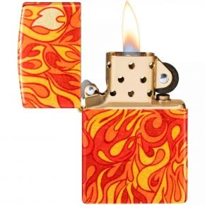 Бензинова запальничка Zippo Fire Zippo Design, друк 540 Fusion, галтована латунь (48981)