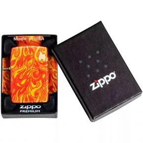 Бензинова запальничка Zippo Fire Zippo Design, друк 540 Fusion, галтована латунь (48981)