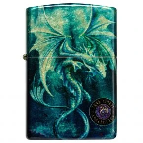 Бензинова запальничка Zippo Anne Stokes Sea Dragon Design, галтована латунь (48986)