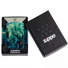 Бензинова запальничка Zippo Anne Stokes Sea Dragon Design, галтована латунь (48986)