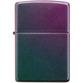 Бензинова запальничка Zippo Iridescent, переливчаста бірюзово-фіолетова (49146)