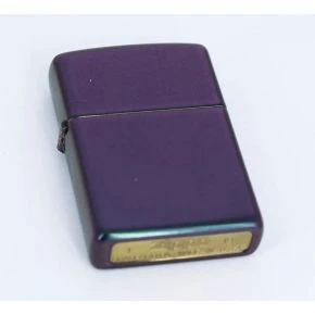 Бензинова запальничка Zippo Iridescent, переливчаста бірюзово-фіолетова (49146)