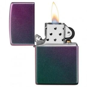 Бензинова запальничка Zippo Iridescent, переливчаста бірюзово-фіолетова (49146)