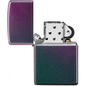 Бензинова запальничка Zippo Iridescent, переливчаста бірюзово-фіолетова (49146)