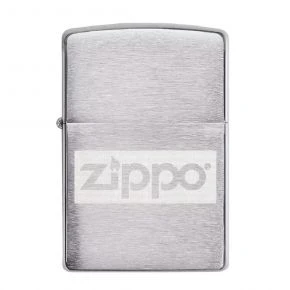 Подарунковий набір Zippo: фляга 89 мл і бензинова запальничка, хром, сріблястий (49358)