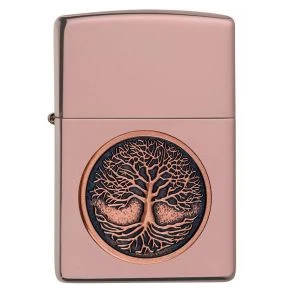 Бензинова запальничка Zippo Tree Of Life Emblem, рожева (49638)