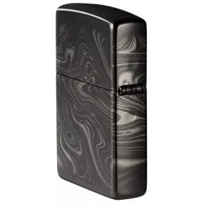 Бензинова запальничка Zippo Marble Pattern Design, полірована чорна (49812)