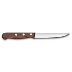 Набір ножів для стейку Victorinox Wood 12 см, гладка заточка, коричневий (5.1200.12G)