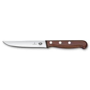 Набір ножів для стейку Victorinox Wood 12 см, гладка заточка, коричневий (5.1200.12G)