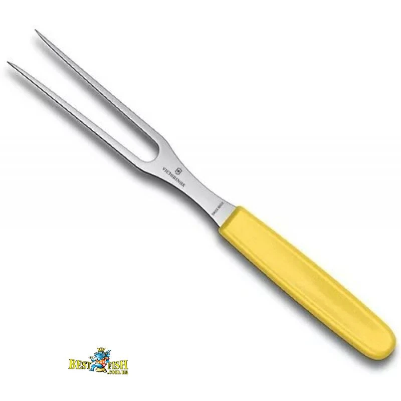 Виделка для м'яса Victorinox Swiss Classic 15 см, жовтий (5.2106.15L8B) Виделка для м'яса Victorinox Swiss Classic 15 см, жовтий (5.2106.15L8B)