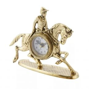 Годинник настільний Virtus «Jockey», бронза, кварцовий, 15 см, золотистий (5334vi)