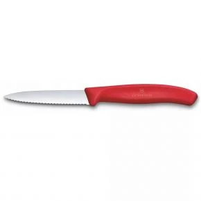 Набір ножів для овочів із 3 предметів Victorinox Swiss Classic Paring Set 11 см, червоний, подарункова коробка (6.7111.34C1)