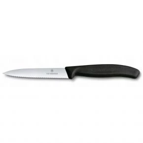 Набір для чищення овочів із 3 предметів Victorinox Swiss Classic Paring Set 10 см з I-овочечисткою, чорний (6.7113.33)