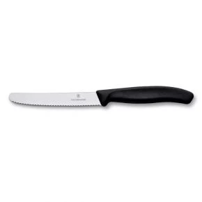 Набір кухонних ножів Victorinox Swiss Classic Cutlery Block, 9 предметів у буковій підставці, чорний (6.7193.9)
